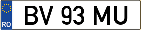 Truck License Plate